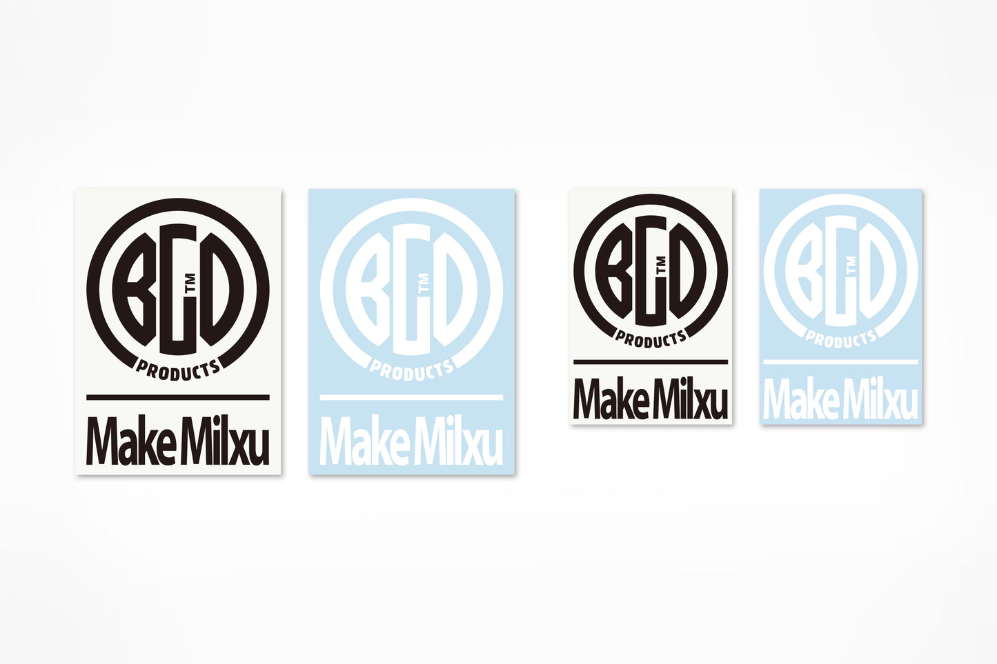BGO CIRCLE LOGO STICKER with Make Milxu