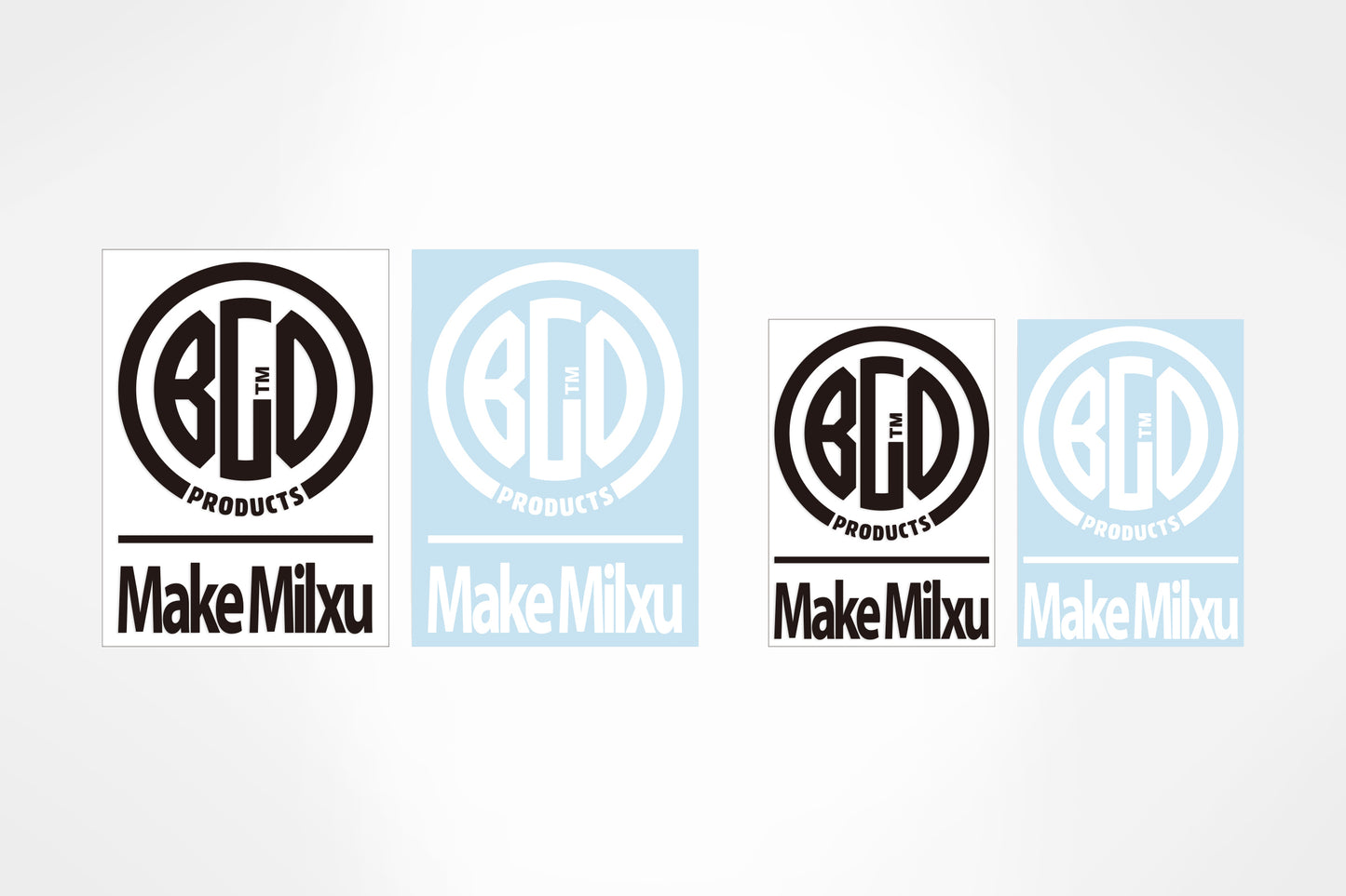 BGO CIRCLE LOGO STICKER with Make Milxu