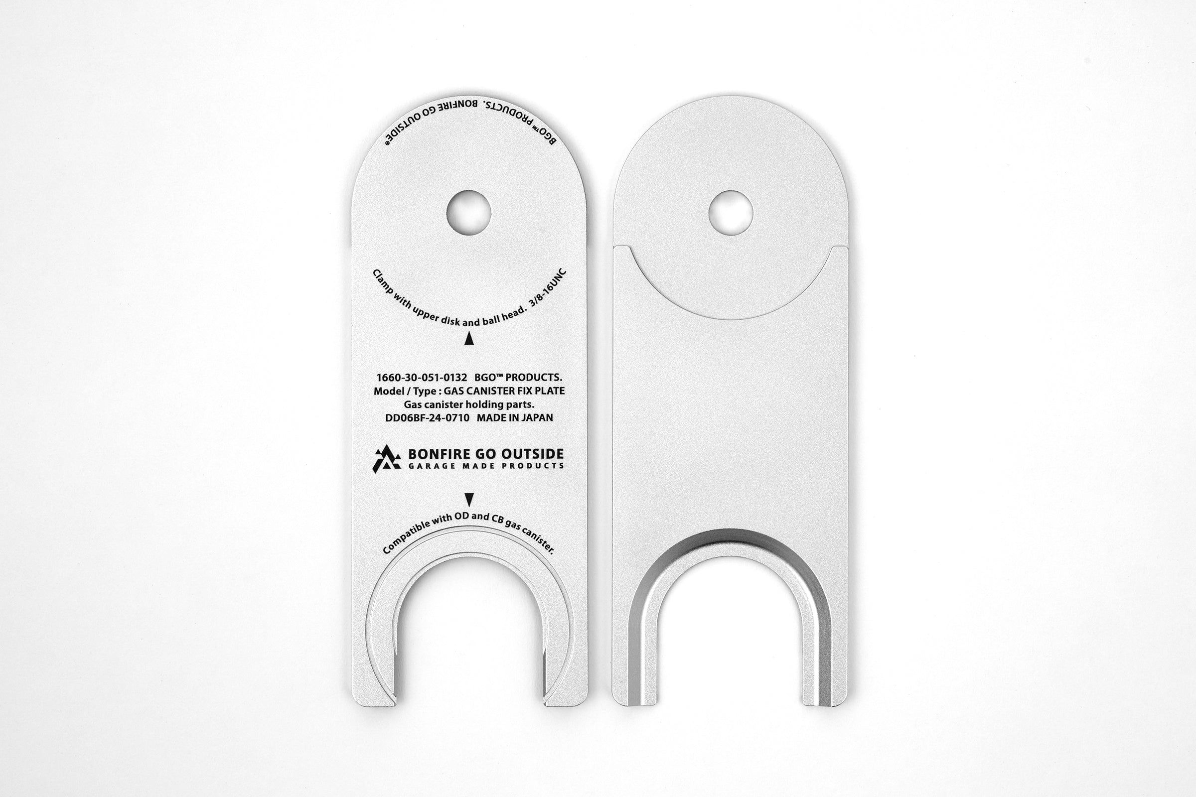 最終出品！新品 BONFIRE GO OUTSIDE GAS PLATE BGO GAS CANISTER FIX PLATE
